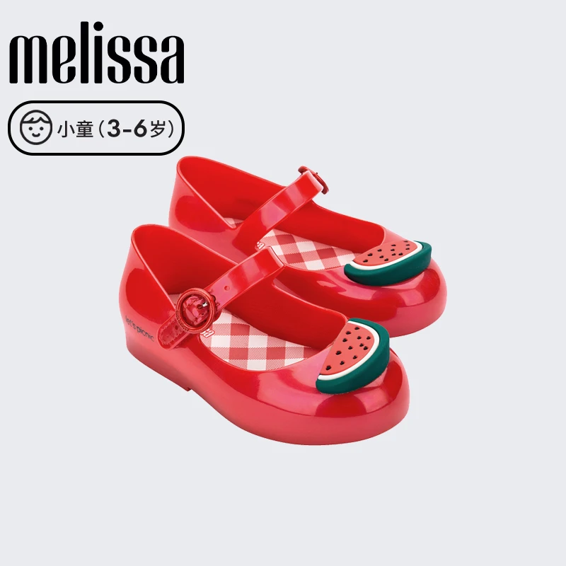 梅丽莎2025春夏宝宝圆头芭蕾鞋软底可爱单鞋儿童鞋子36009女鞋