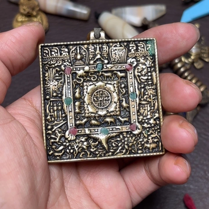 玻璃颈饰藏传喜马拉雅