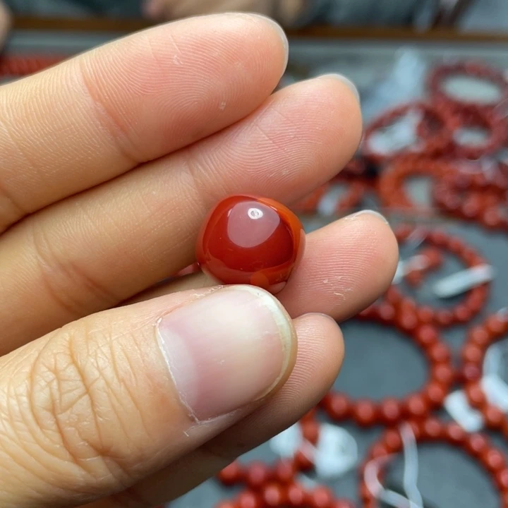 南红玛瑙单珠13.9多样性发1未镶嵌
