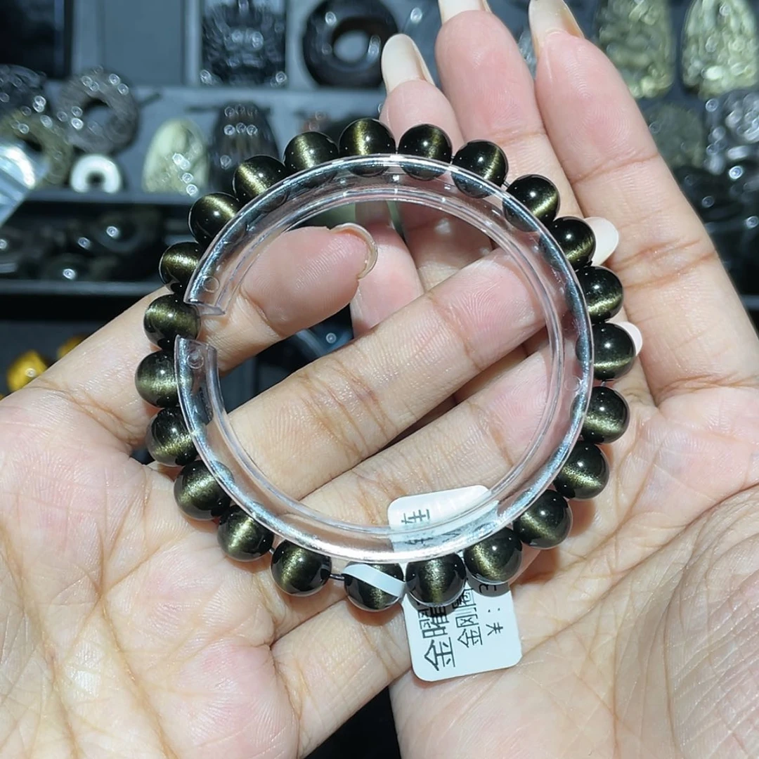 【闪购商品】未镶嵌黑曜岩手串瓶***窝