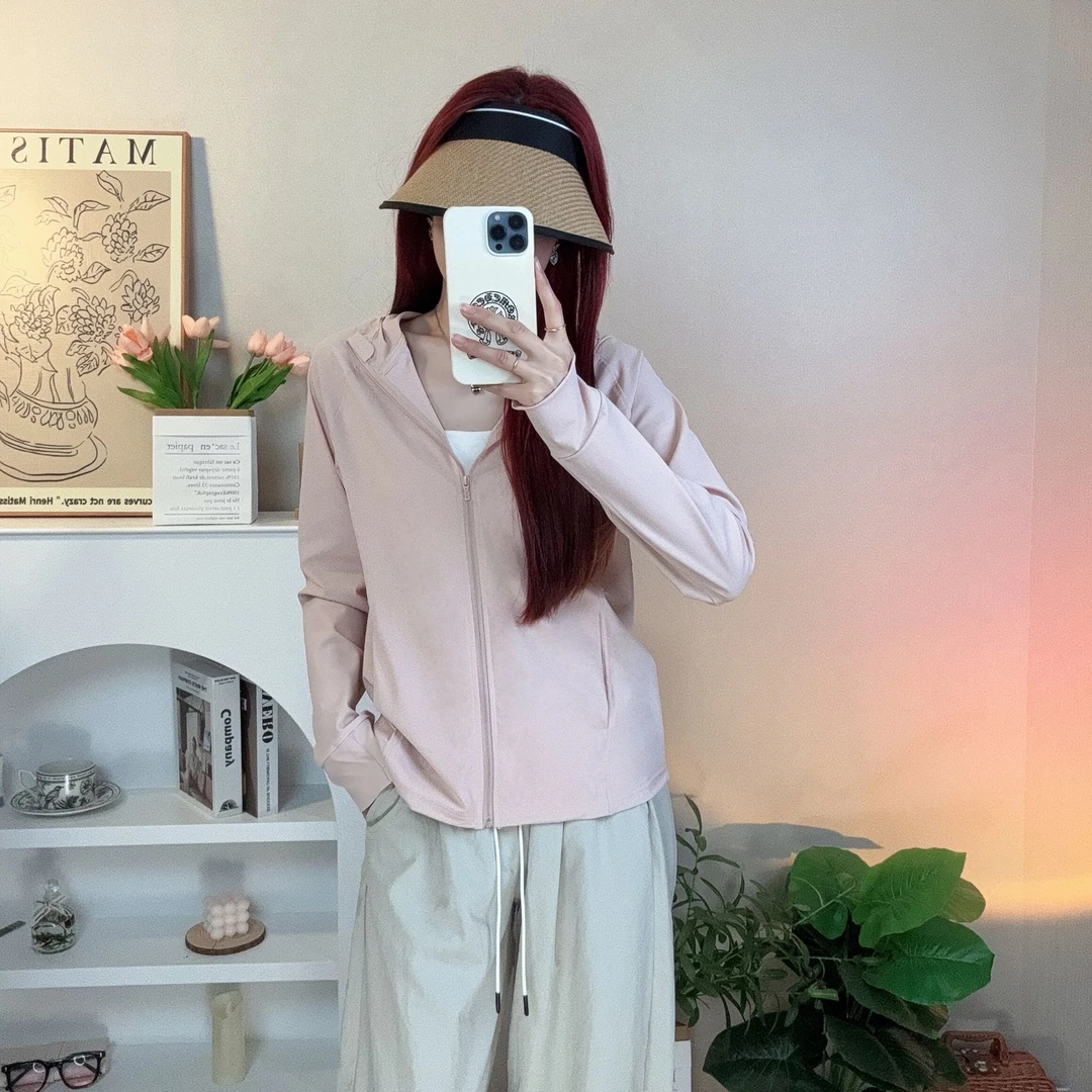 UPF500+轻薄原纱防晒衣女钓鱼长袖外套户外速干休闲服夏季空调服