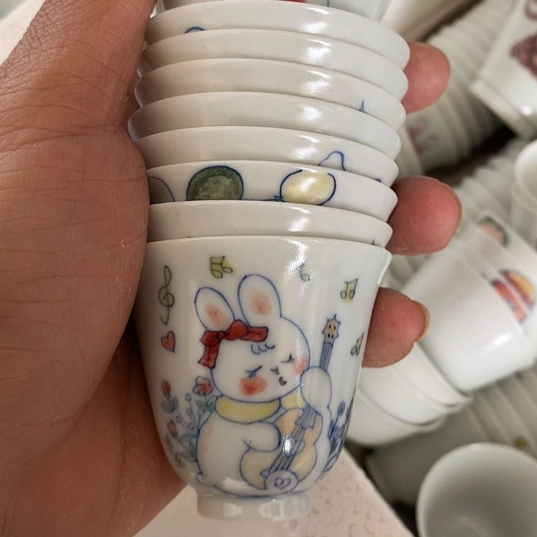 杯景德镇高温还原陶瓷