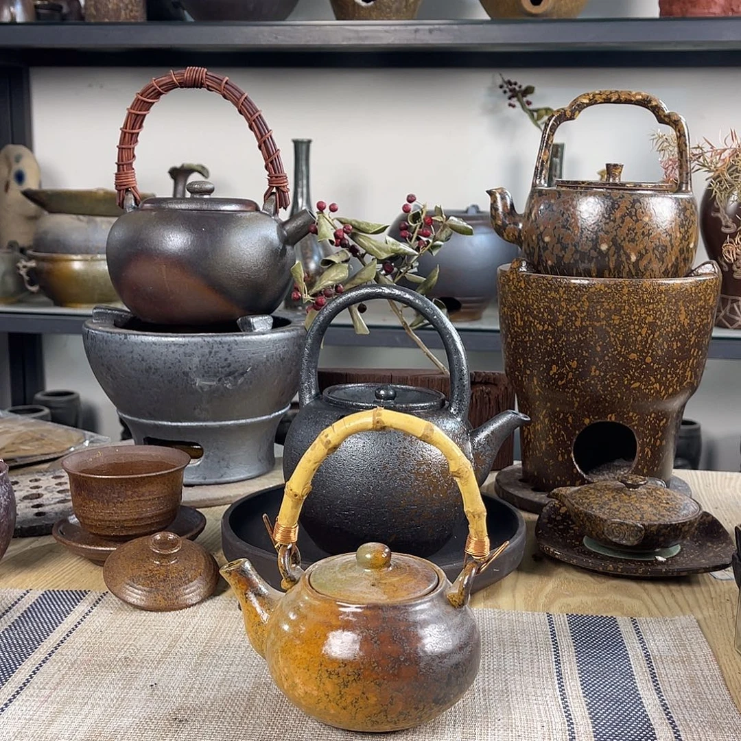 壶紫砂粗陶实用茶壶