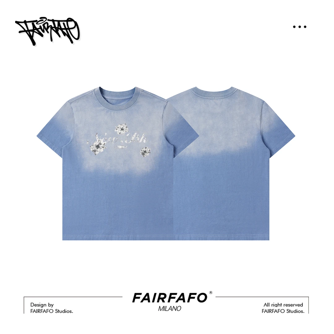 【渐变花朵短袖】TXEL55192