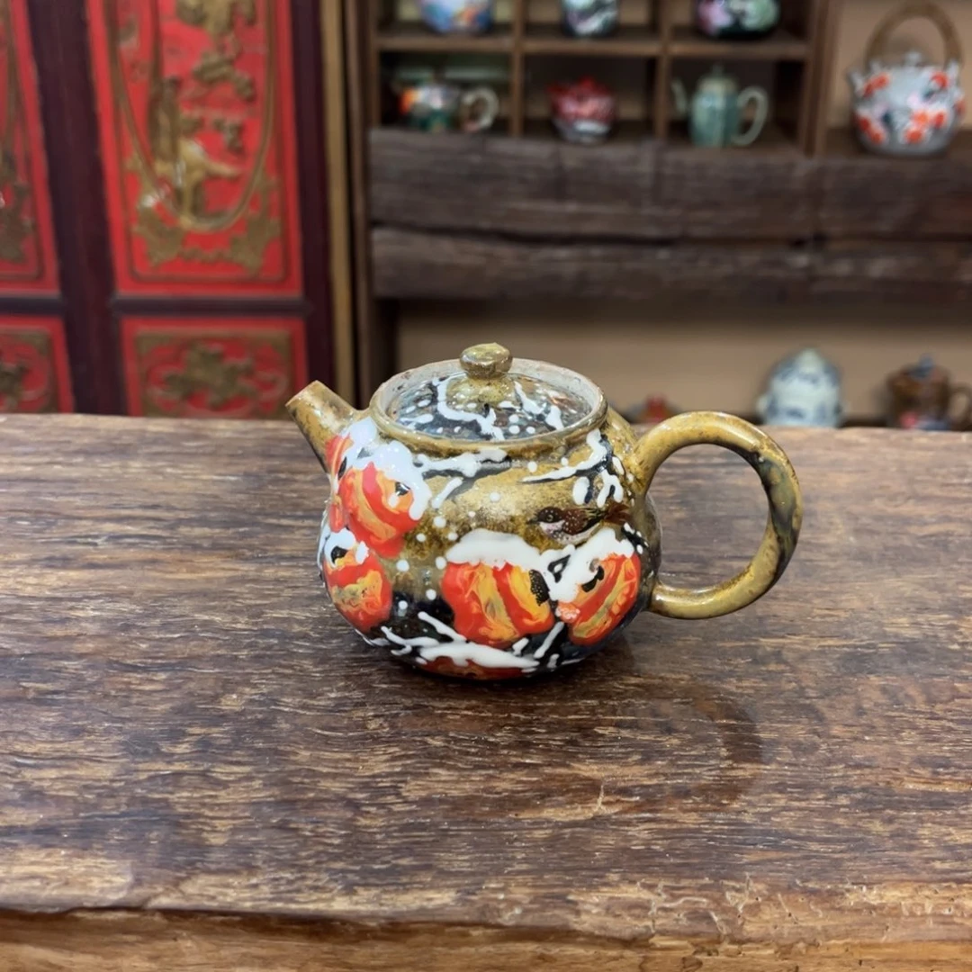 柴烧手工手绘陶瓷