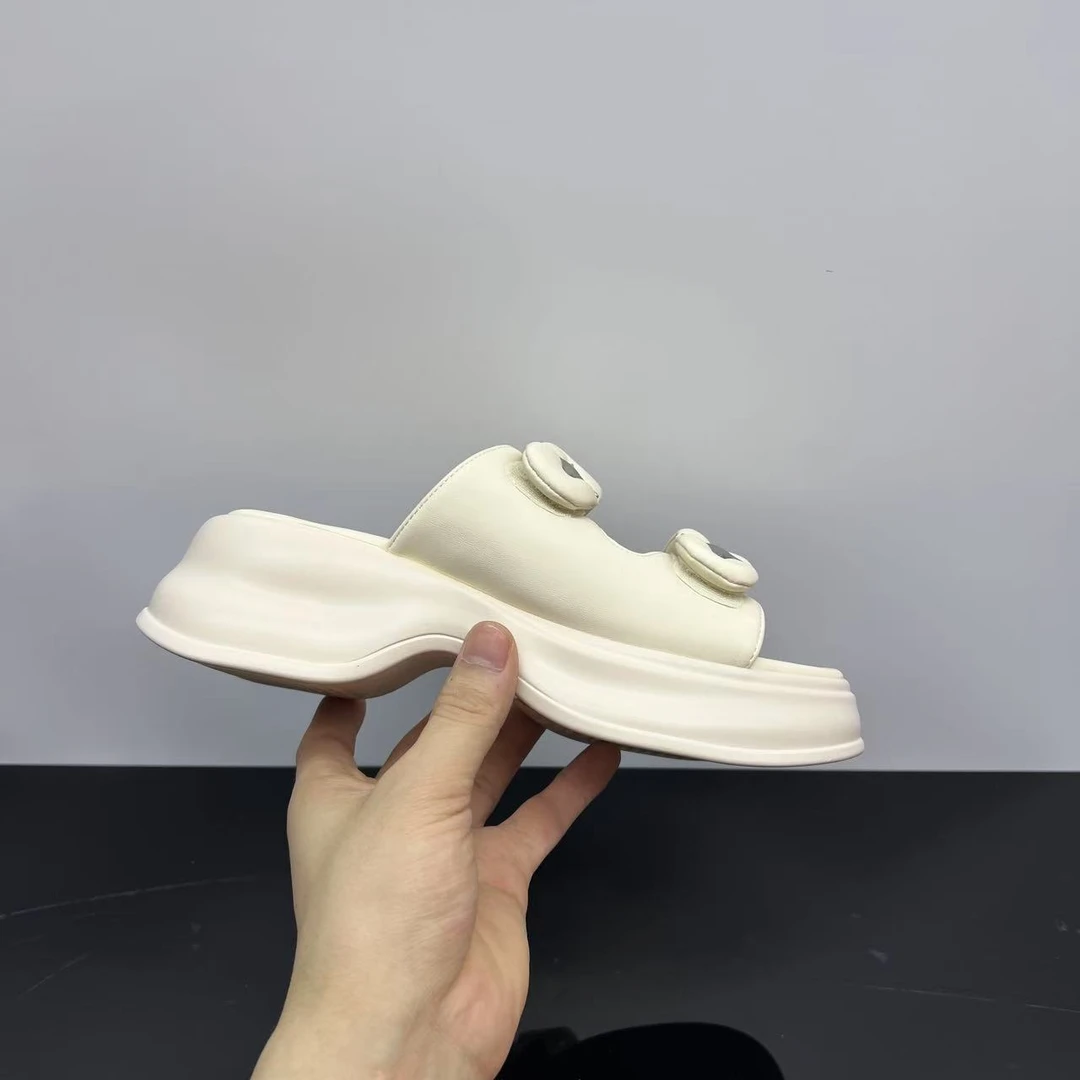 外穿防水台沙滩凉鞋女鞋夏季新款休闲露趾女士拖鞋 X 检 3301