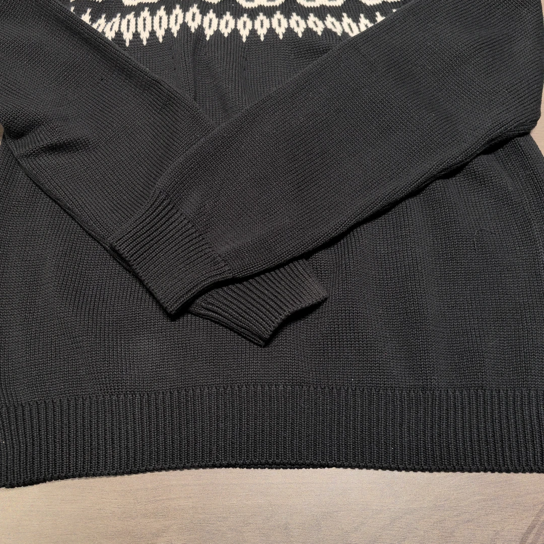 白色两袋针织开衫  107289