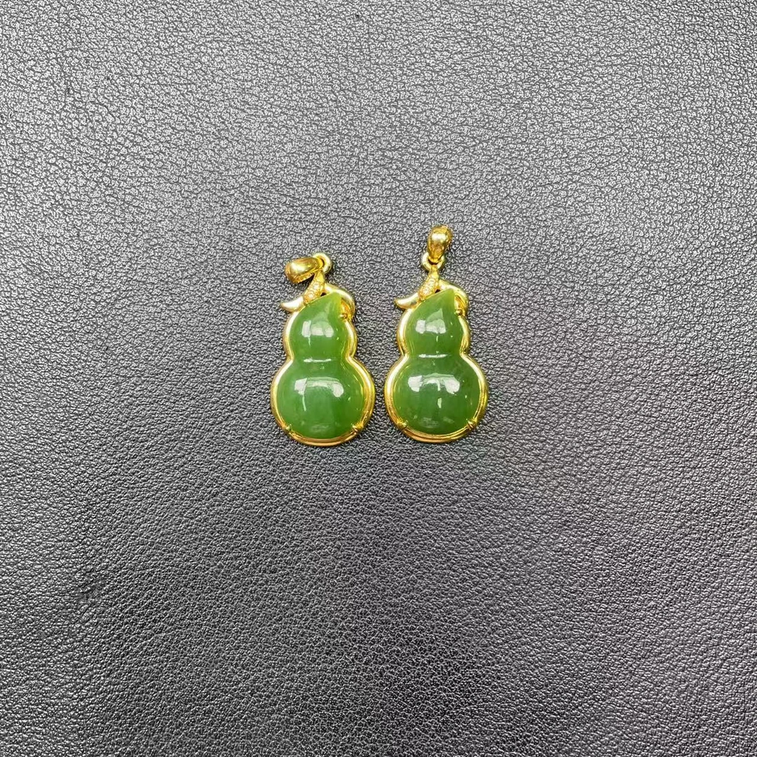 【玉经纶】70407/HQ19-和田玉葫芦吊坠-多样性发其一