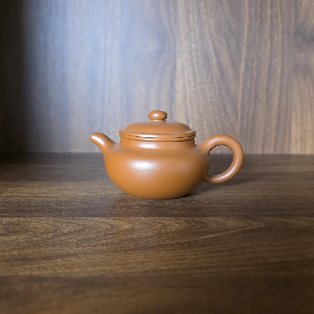 【云水堂—紫砂】原矿纯大红袍100ml仿古紫砂壶