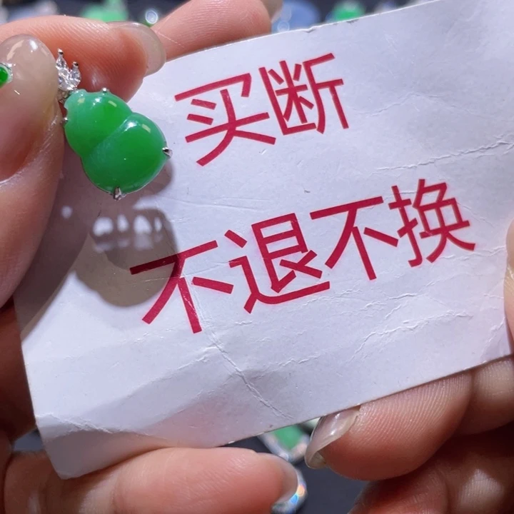 D***翡翠银S925镶嵌颈饰