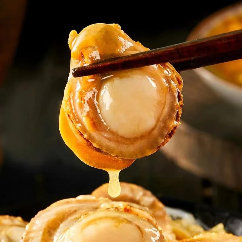 蒜蓉香辣扇贝肉头即食麻辣小海鲜香辣解馋网红零食下饭菜