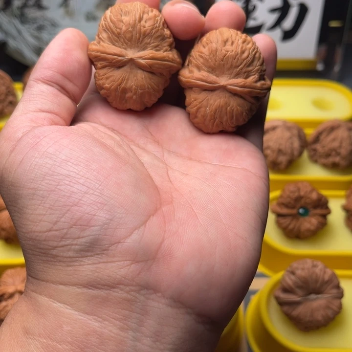老***湿吊坠文玩核桃元宝44