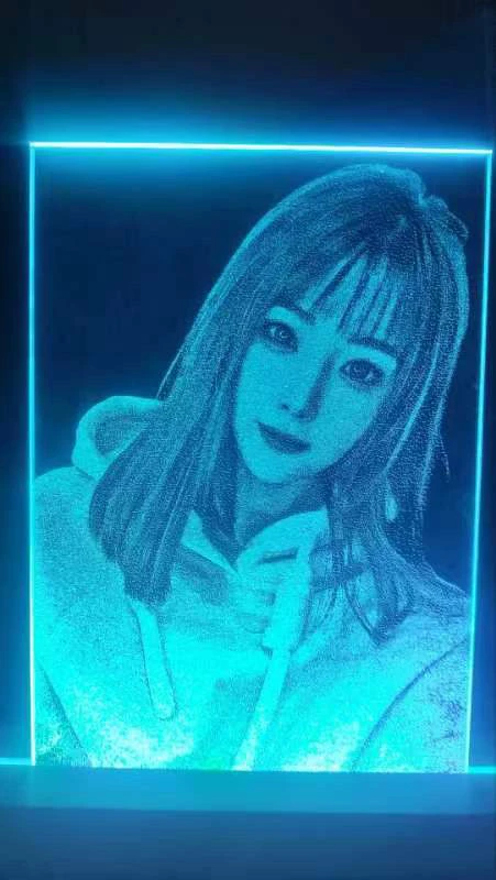 锤子玻璃画定制照片情侣生日创意礼物顺丰包邮纪念日礼品