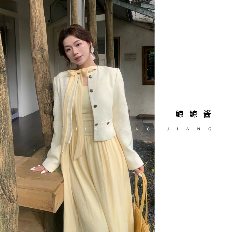 ZOZ鲸鲸酱 【华伦香风】秋季新款气质时尚百搭千金小香风短外套