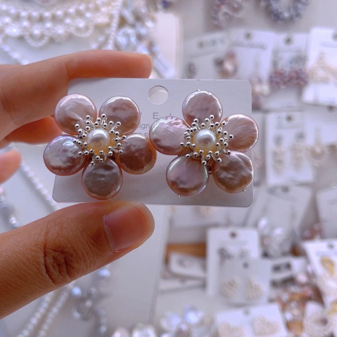 未镶嵌耳饰淡水珍珠