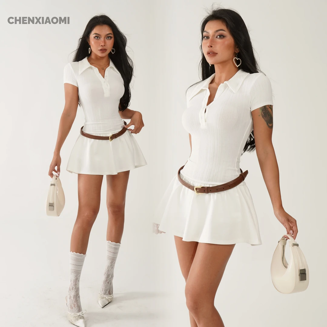 【蜜蜜家】热烈的吻 欧美辣妹显瘦修身性感纯欲风连衣裙 25/Y549