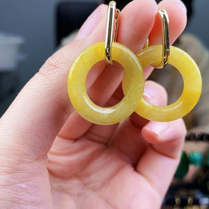 翡翠耳饰未镶嵌饰品