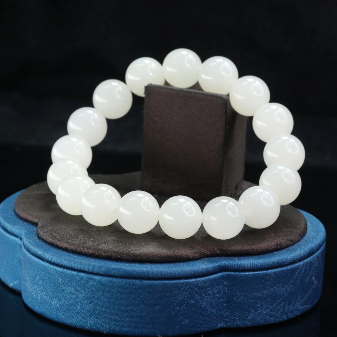 7和田玉羊脂白手串/400700北京中保拍卖