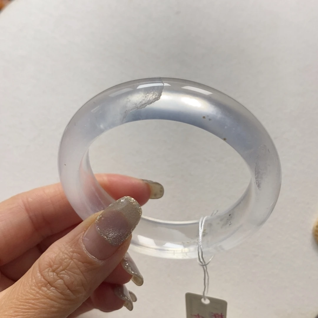 石英质玉未镶嵌手镯50.4特价不退换有扣手