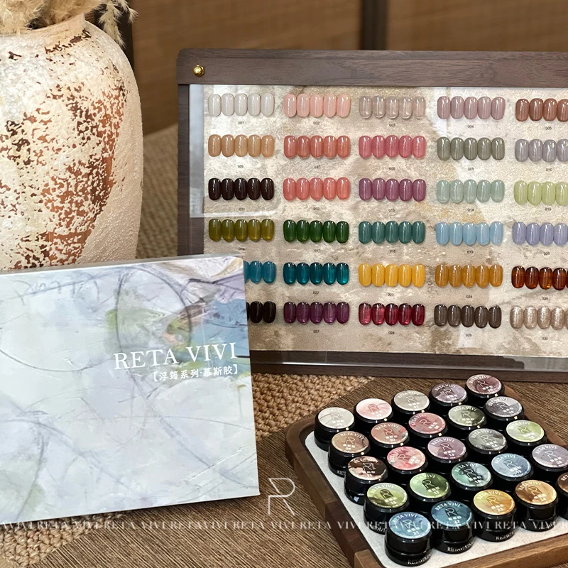 RETA VIVI 慕斯胶浮筠系列30色甲油胶可单色晕染罐装2.5g