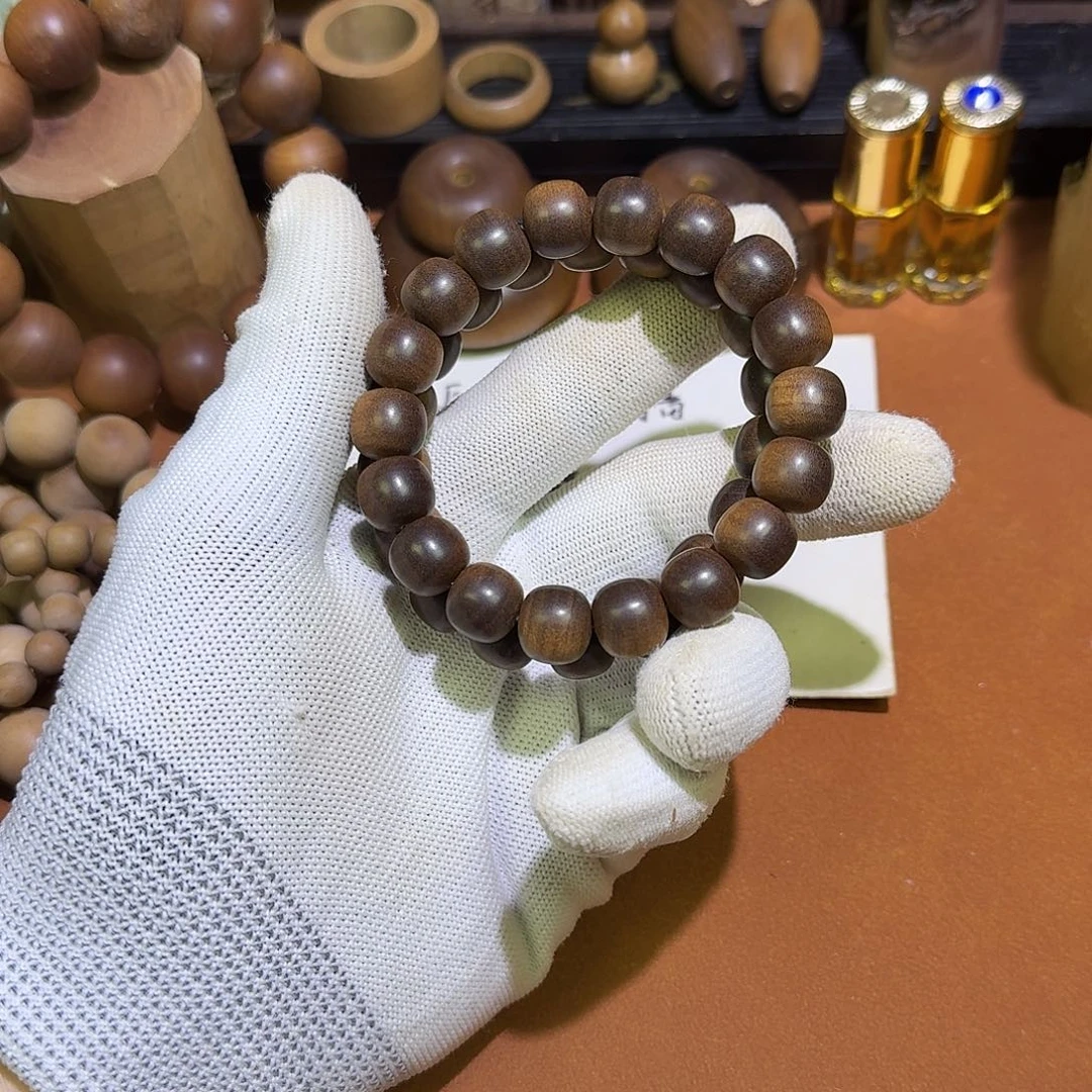 檀香木百年系列11×12×18颗黑肉横纹沉水