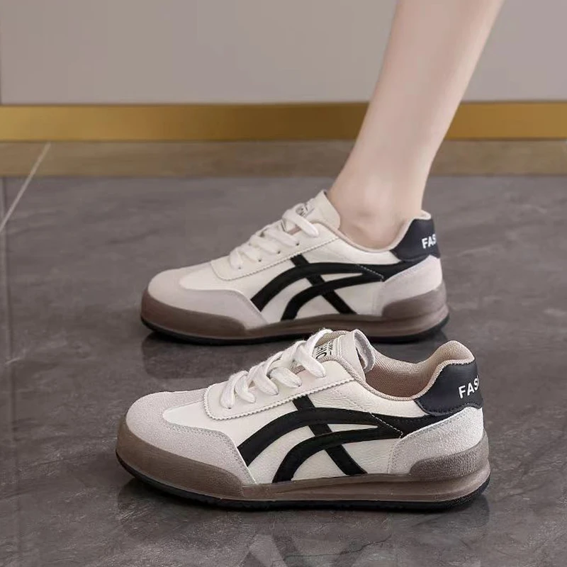 【大幂同款】新年春爆款德训休闲运动鞋板鞋舒甘复古鞋白鞋女士