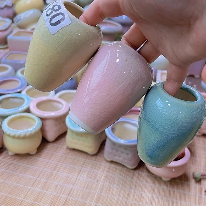 陶瓷花盆当场满12包邮