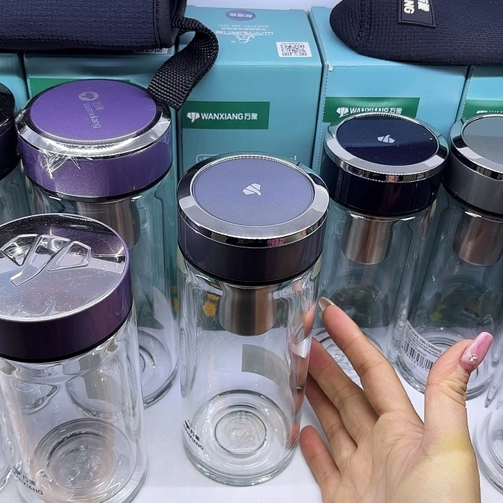 万象品牌单层玻璃杯U32-470中国灰