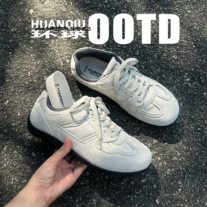 环球小众原创德训鞋男款内增高秋冬男鞋2025新款百搭轻便休闲板鞋