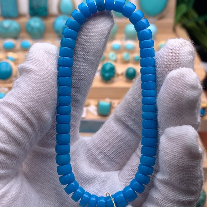 绿松石未镶嵌珠宝奇石5.8mm