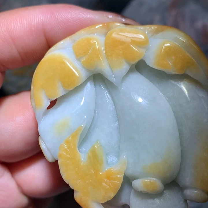 翡翠未镶嵌颈饰保真提然A货翡翠
