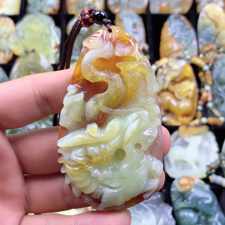 岫玉挂坠未镶嵌挂坠