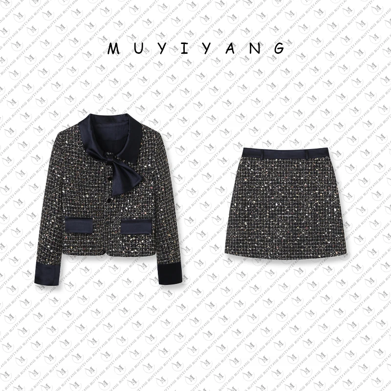 MUYIYANG/慕亦洋【璀璨星河】法式金丝银丝线小香外套奥砖小香风