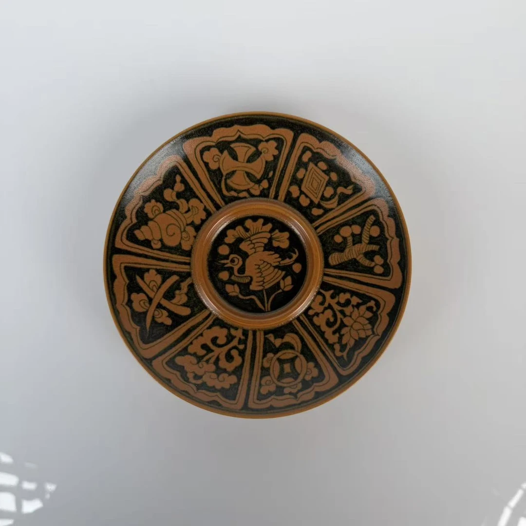 南山云泊 太古黄元 青花八宝壶承