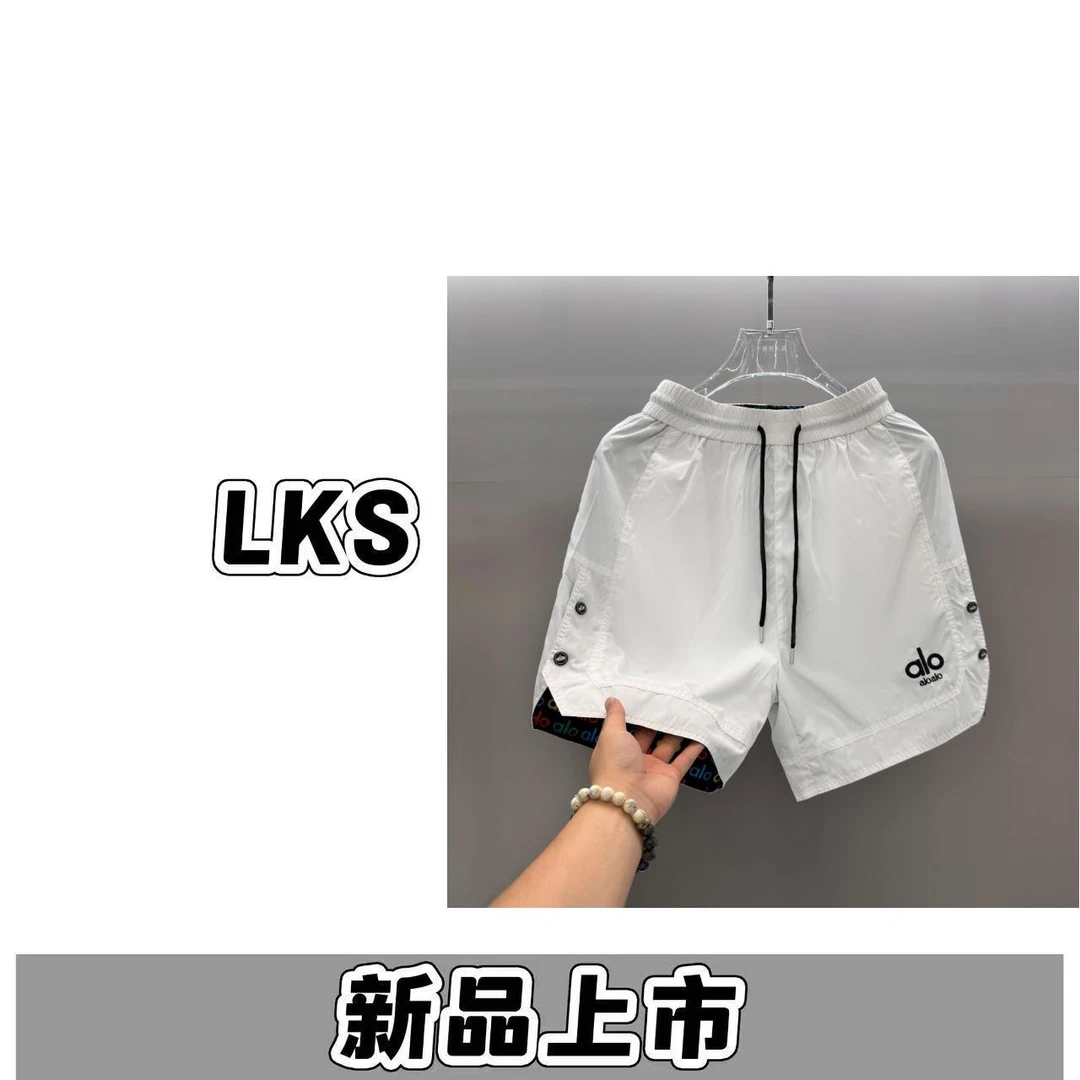 --E266--刺绣透气夏季欧美风简约风短裤薄款潮流轻熟风休闲风