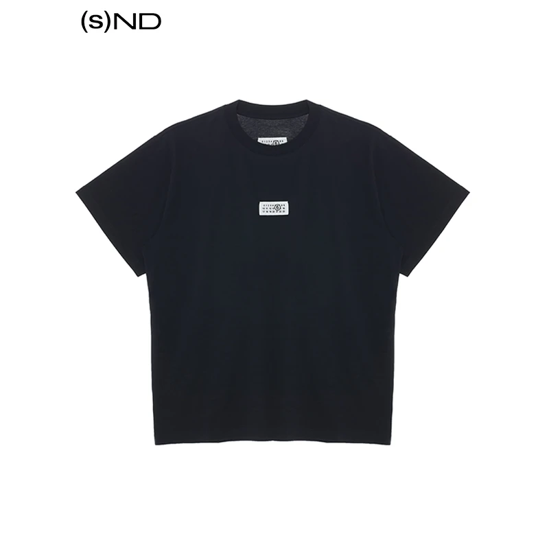 【MM6设计师品牌】SND PS25 logo标签宽松T恤