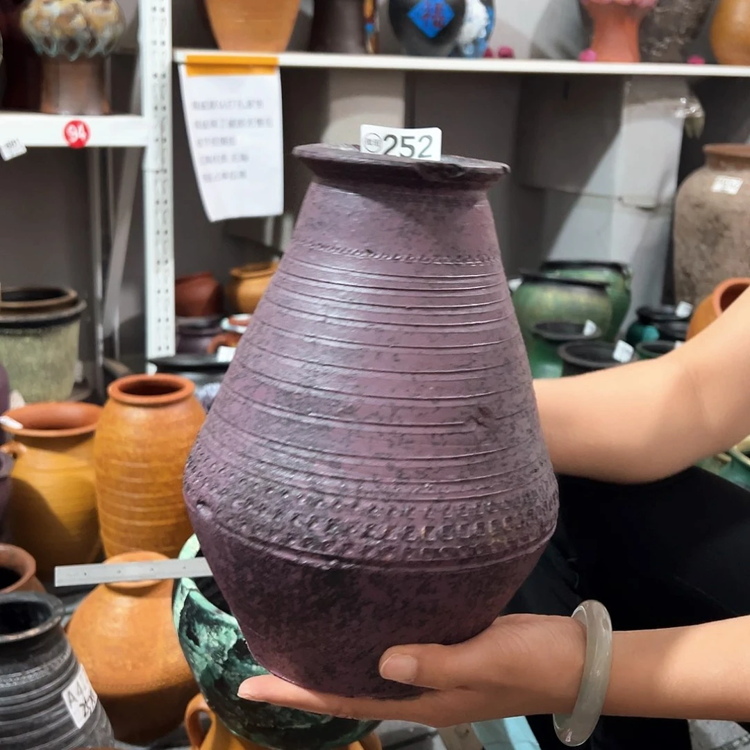 瑕疵紫色瓶有孔252