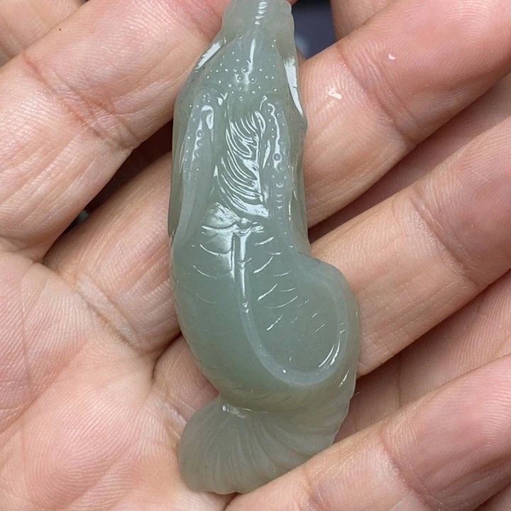 吊坠(不含链)足银镶嵌和田玉