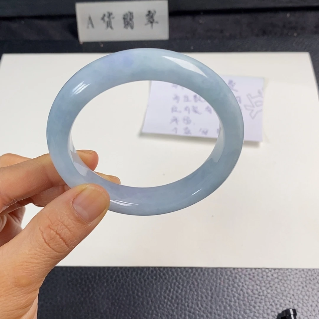 翡翠未镶嵌手镯57正圈