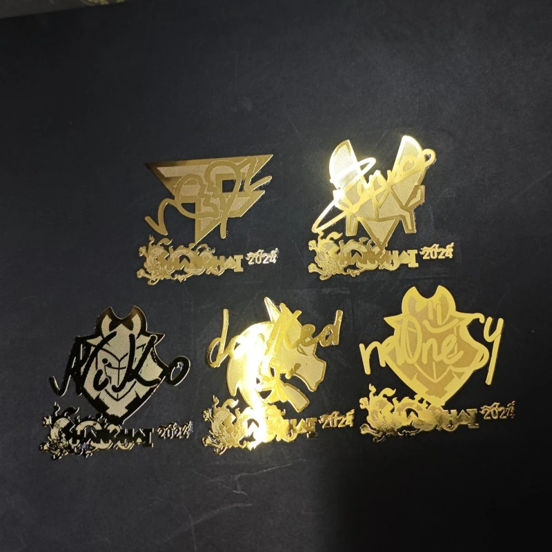 无白边csgo金属贴游戏周边贴纸印花实物模型s1mple战队手机电脑