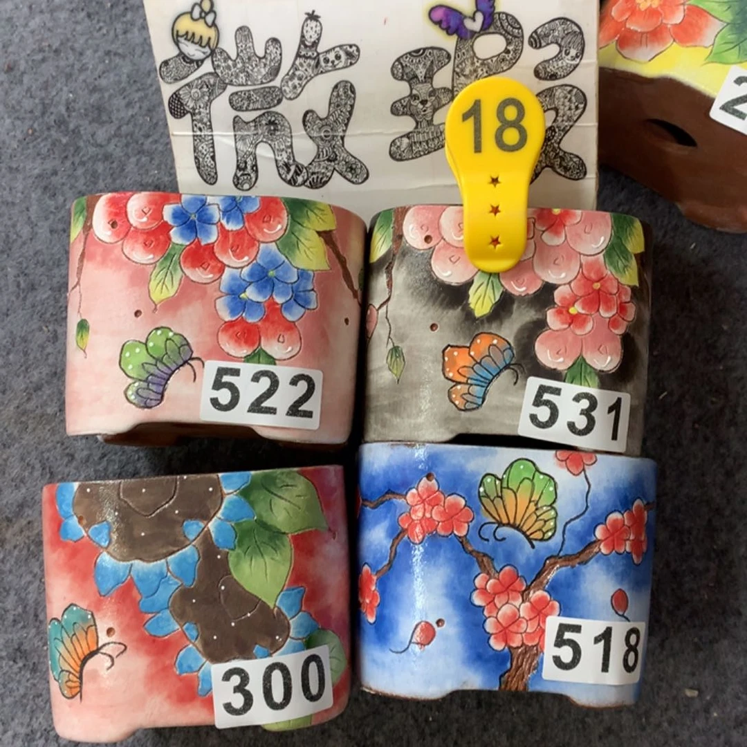 韩*以微瑕福利红陶花盆