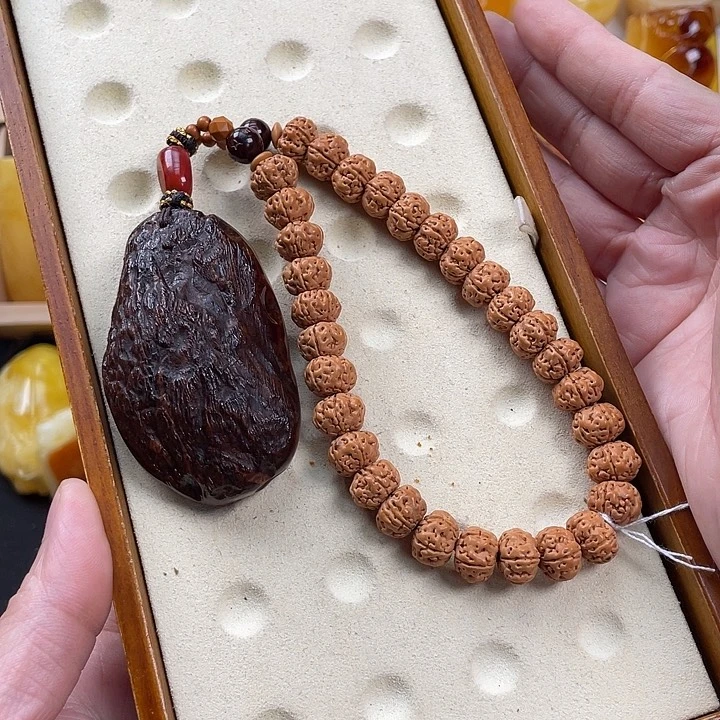 菩提把件未镶嵌26克