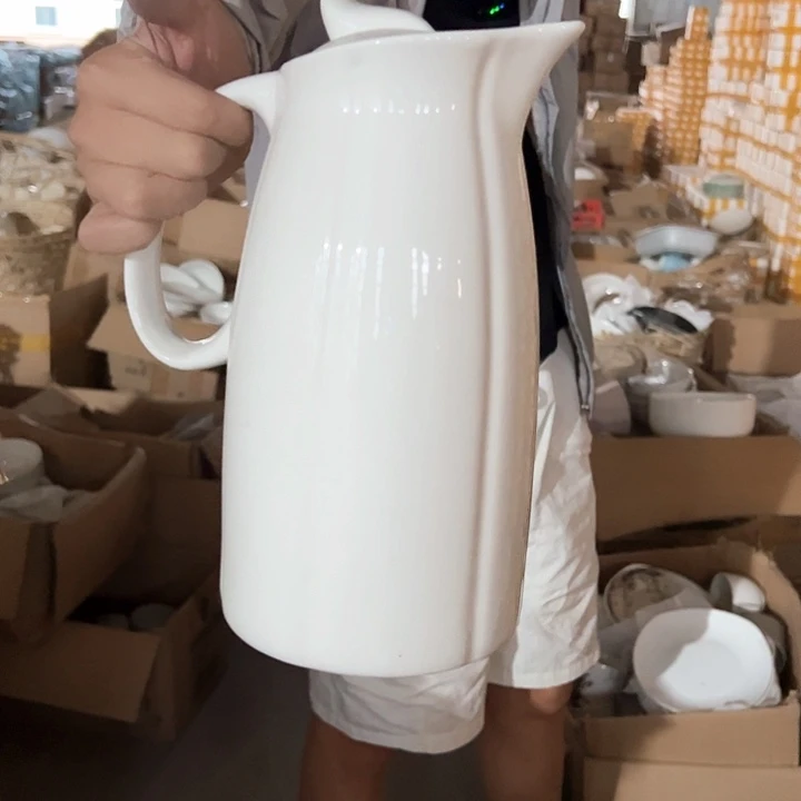 微瑕不退不换不补发 大白壶1个