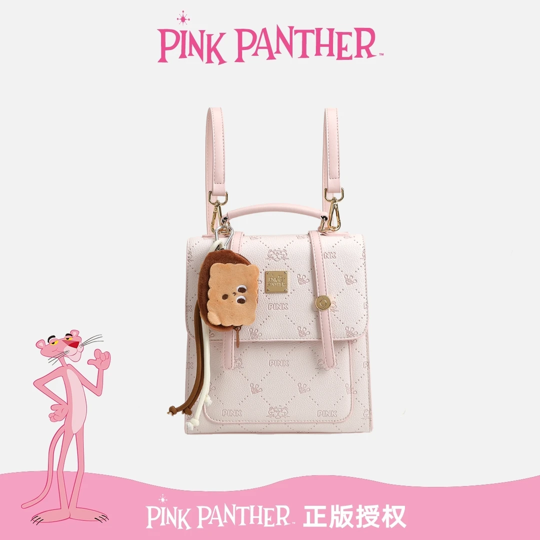 【曲奇饼干】【PinkPanther】2025新款潮流休闲百搭时尚双肩斜挎包P22