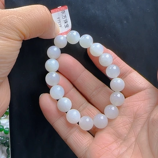 未镶嵌手链和田玉卡12无黑点无裂口