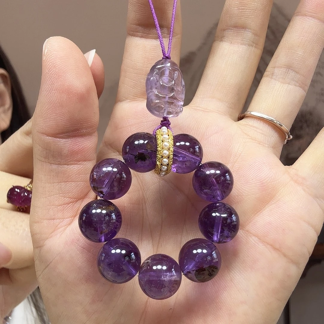 水晶手链未镶嵌紫幽灵