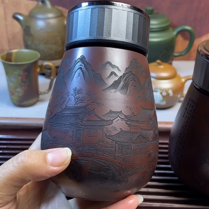 紫砂茶碗紫砂全手工