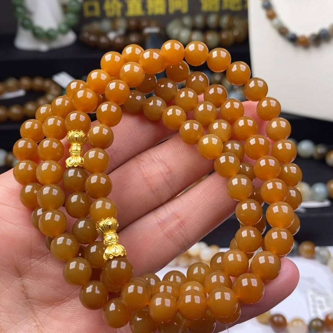 和田玉手串未镶嵌