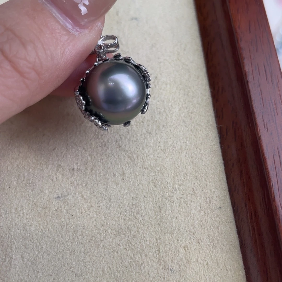 海水珍珠吊坠(不含链)银S925镶嵌