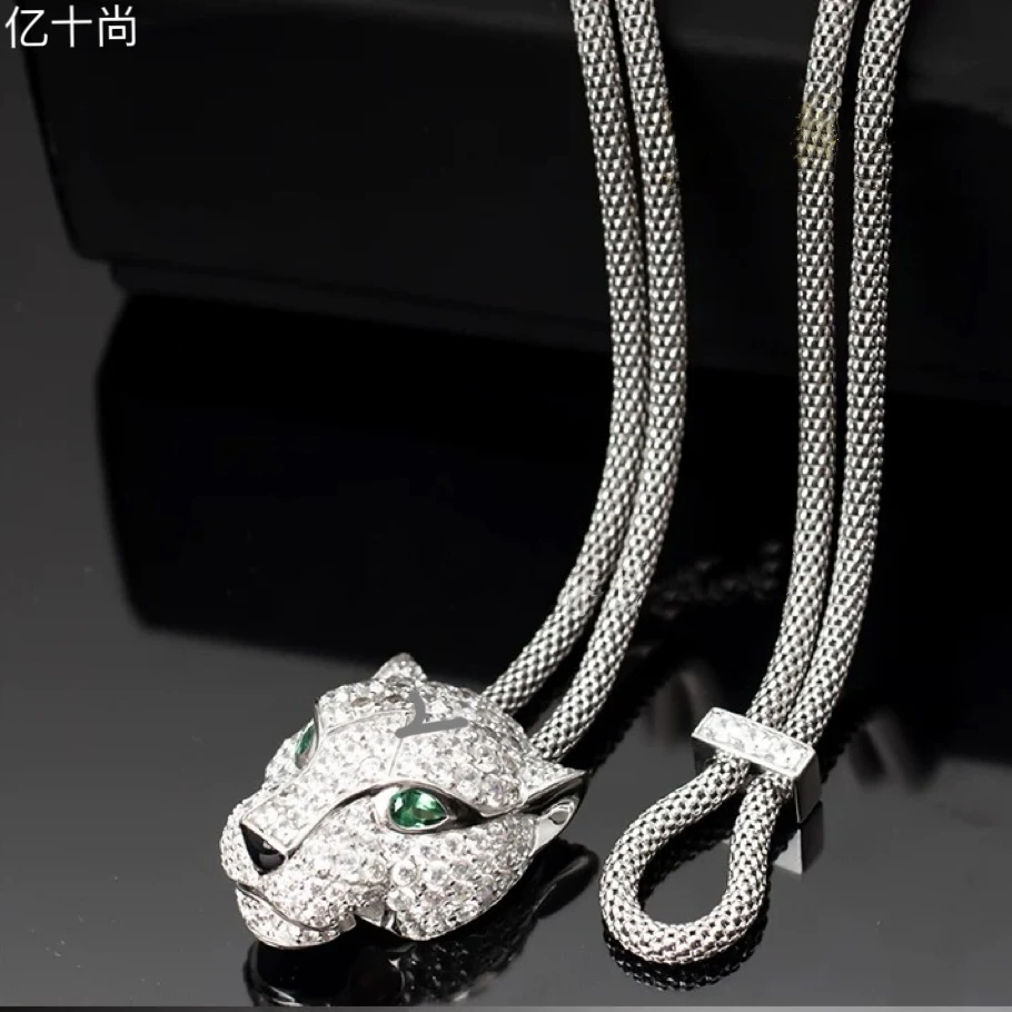 合金合成锆石项链 豹头满赚高档项链毛衣链手链时尚洋气HJ100455